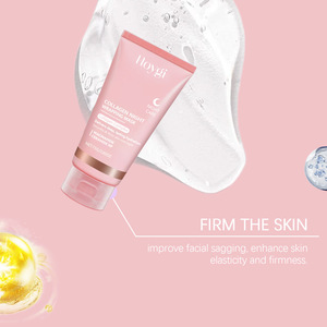 Maschera in Crema al Collagene con Cristalli Rosa, Antirughe, Rassodante, Nutriente, Organica, da Applicare <span class=keywords><strong>di</strong></span> <span class=keywords><strong>Notte</strong></span> con Pennello - Product Image 5