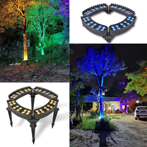Lampada <span class=keywords><strong>ad</strong></span> Anello per Alberi di Palma in Alluminio 48W 60W 72W 84W 96W 108W 120W Luce LED Solare per Avvolgere gli Alberi - Product Image 4