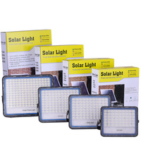 Lámpara Solar LED COB para Exteriores, Impermeable IP68, 100W/150W/200W, para Jardín, Pared, Navidad