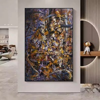 도매 수제 추상 맞춤 유화 캔버스 그림, 가정 장식 호텔 예술 작품, 현대 회화 및 벽 예술