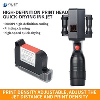 Imprimante de Codes de Lot Portable Imprimante à Jet d'Encre Portable Codeur Intelligent Machine d'Impression pour Cartons Date Heure