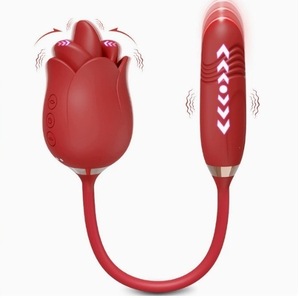 Vibrateur Lèche-Lèvres Sexy en Gros pour Femmes, Vibrateur en Forme de Rose à 10 Modes, Vibrateur de Succion et de Lèche-Lèvres pour Femmes - Product Image 2
