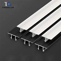 Profilé de plafond suspendu moderne en aluminium pour plafond suspendu, profilé en T/U pour joint d'ombre, durable et écologique, pour plaques de plâtre