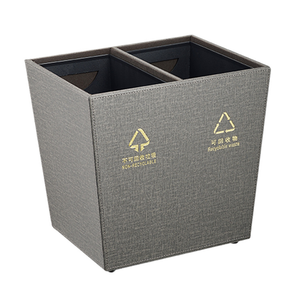Thân Thiện Với Môi Tái Chế Hình Chữ Nhật Chất Thải <span class=keywords><strong>Bin</strong></span> Mà Không Cần Nắp Cán Bìa Loại Tiết Kiệm Không Gian Thùng Rác Có Thể Cho Khách Sạn Phòng Lưu Trữ - Product Image 2