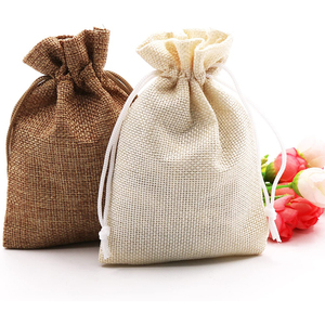 Hot Sale Custom Jute Burlap <b>Gift</b> Sack Drawstring Candy <b>Bags</b> for Party Wedding Burlap <b>Bags</b> Pouch Wholesale - Product Image 5