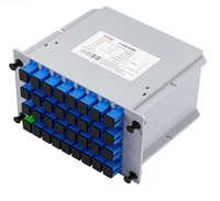 Divisor Óptico PLC GPON FTTH de 1x16 con Inserción de Tarjeta Wirenet Tipo LGX FC