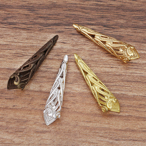 Peça de Flor de Cobre (09587) Acessório de Ornamentação DIY Material Artesanal para Acessórios de Cabelo - Product Image 1