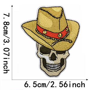 ברזל הסיטונאי-על קאובוי המערבי רקום רקום טלאים בגדים כובעים חום העיתונות תג רקמה - Product Image 3