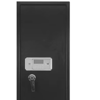 YUNLIN Armoire de rangement pour armes à feu murale en métal avec serrure électronique numérique, coffre-fort ignifuge pour la sécurité domestique, lumières LED haute visibilité