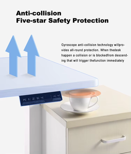 Hiện Đại Động Cơ Kép Điện Đứng Bàn Với Máy Tính Để Bàn 4-Chân Máy Tính Bảng Bộ Nhớ USB Nội Thất Văn Phòng Cho Văn Phòng Xây Dựng - Product Image 3