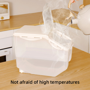 Thùng đựng gạo nhựa kiểu mới, kín hơi, chống mối mọt, có bánh xe, chống bụi - Product Image 4