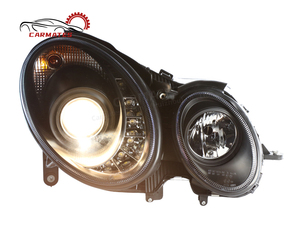 CARMATES - Conjunto de Faros Delanteros de Gran Venta, Luces Diurnas DRL, Luces Delanteras con Intermitentes, Faros Halógenos para <span class=keywords><strong>Mercedes</strong></span> Benz Clase <span class=keywords><strong>E</strong></span> W211 2002-2005 - Product Image 4