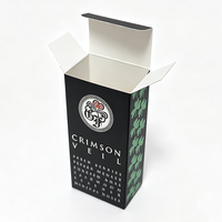 Caja de Embalaje de Cartón Blanco Plegable y Reciclable Personalizada para Perfumes y Cosméticos con Logotipo Personalizado