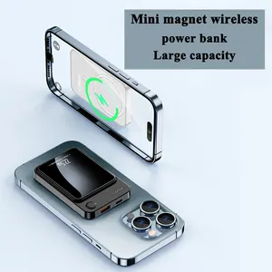 Amazon Bestsellers Magnetische Power Bank Met Pd Qc Draadloze Oplader Power Banks Magnetische Oplader Voor Iphone