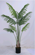 Künstliche Dekorative Palme, Künstlicher Grüner Baum, Simulierte Künstliche Grünpflanze für Innenräume, Künstliche Gummimonsterpflanze