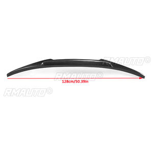 Alerón trasero de fibra de carbono real para BMW G30 520d 530i 540i 2017-2018, extensión de alerón trasero estilo V. - Product Image 3