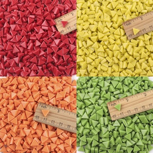 Nouveauté : Mosaïques <span class=keywords><strong>en</strong></span> verre recyclé de couleurs mélangées, mini triangules, pour artisanat et décoration artistique DIY - Product Image 5