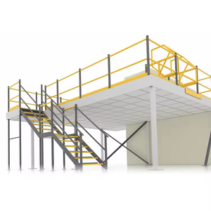Modulair 5-laags Anti-Roest Stalen Platform Rack | Magazijn Mezzanine Structuur | Zwaar Laadvermogen | Eenvoudige Montage | Poeder - Product Image 1