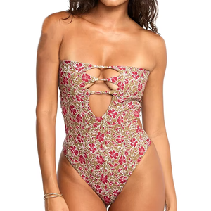 <span class=keywords><strong>Costume</strong></span> <span class=keywords><strong>da</strong></span> <span class=keywords><strong>Bagno</strong></span> Femminile di Alta Qualità, Bikini Intero <span class=keywords><strong>Senza</strong></span> <span class=keywords><strong>Cuciture</strong></span> con Stampa Personalizzata, Stile Hawaiano <span class=keywords><strong>Senza</strong></span> Spalline - Product Image 1