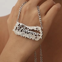 Collar con Colgante de Placa de Identificación de Doble Capa Personalizado con Certificación CE, Chapado en Oro de 18K, Resistente a la Corrosión