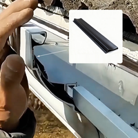 Placa de extensión de altura para canalón de aluminio, protector contra salpicaduras y protección contra desbordamiento, 5, 6, 7, 8 pulgadas, accesorios para canalones de lluvia, extensión de pared