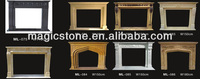 Cheminée en marbre sculptée à la main de style européen pour une utilisation intérieure/extérieure, pour jardin, parc, extérieur d'hôtel, écologique et durable