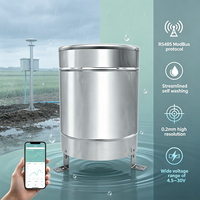 Pluviomètre à godet basculant RS485, résolution 0,2 mm, capteur de pluie automatique pour la surveillance hydrologique en station météo