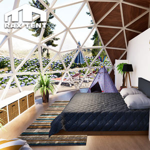 Dôme géodésique en verre RAXTENT 8M avec salle de bain et cuisine pour glamping, <span class=keywords><strong>cabane</strong></span>, maison - Product Image 5