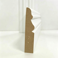 Plinthe coloniale en MDF blanc pré-primé, plinthe décorative, moulure murale intérieure pour la rénovation de la maison