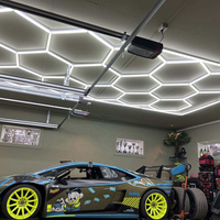 Éclairage LED Hexagonal de Haute Qualité pour Détailing Automobile et Atelier Lumière de Travail de Bureau en Nid d'Abeille pour Plafond de Garage et Salon de Coiffure