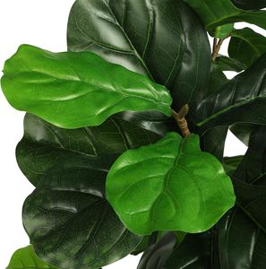 Nordic INS Gran hoja <span class=keywords><strong>de</strong></span> violín artificial Higuera en maceta Decoración interior con adorno <span class=keywords><strong>de</strong></span> sala <span class=keywords><strong>de</strong></span> estar <span class=keywords><strong>de</strong></span> plástico verde biónico - Product Image 2