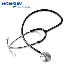 HONSUN HS-30A大人/子供用ブラックカラー高品質シングルヘッド聴診器