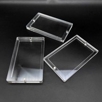 Marco Magnético Acrílico Ultra Transparente con Protección UV para Tarjetas, Protector Empotrado de 3 Piezas