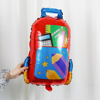 Ballons en aluminium en forme de crayon, sac d'école et bus scolaire, ballons à l'hélium « Bienvenue à l'école » pour enfants, décorations de fête de maternelle, vente en gros