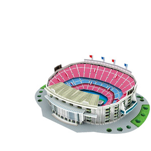 Rompecabezas de Papel 3D, Modelo del <span class=keywords><strong>Estadio</strong></span> Santiago Bernabéu, Arquitectura de <span class=keywords><strong>Estadio</strong></span> de Fútbol para Armar, con Diseños Icónicos Nacionales e Internacionales - Product Image 1