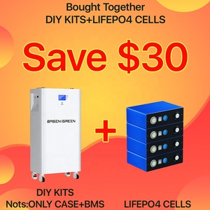 Vertical Stand DIY BOX KITS <b>48V</b> case Active Balancer 15kw for 280ah 306ah Mb31 314sh Lifepo4 <b>Battery</b> Box with Wheels - Product Image 3