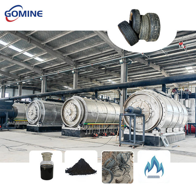 Fully Continuous Tyre Plastic Pyrolysis Equipment Oil Sludge Refinery System Waste Recycling Plant