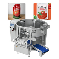 Machine d'emballage automatique de sauce tomate GDS420B-06 avec pompe à piston pour remplissage et bouchage de sachets préformés à bec rotatif, capacité ≤50 sachets/min
