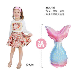 Ensemble de ballons en aluminium de sirène <span class=keywords><strong>Ariel</strong></span> pour enfants, joyeux anniversaire, produits de fête, fournitures de décoration, Globos à hélium, nouvelle collection - Product Image 4