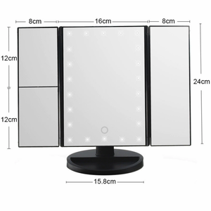 Lighted Vanity Makeup Mirror Portable Foldable Cosmetic Mirror LED Mirror for Travel Case - Product Image 4