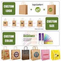 Sac de shopping en papier kraft imprimé sur mesure avec poignée en corde torsadée, sac cadeau de luxe pour la vente au détail, dorure à chaud, écologique