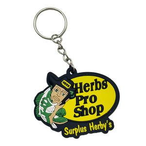 Porte-clés en PVC souple 2D, fabriqué avec maestrie par un fabricant expert, avec décoration de sac en polychlorure de vinyle gaufré en profondeur - Product Image 3