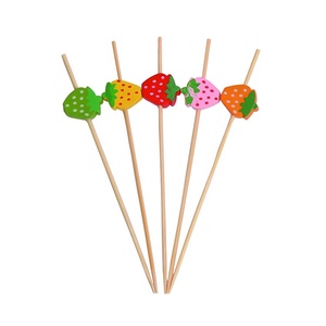 Palillos de Cóctel de Bambú Multicolores de 4.7 Pulgadas para Aperitivos, Frutas, Bebidas, Postres, Decoración de Comida para Fiestas - Product Image 6