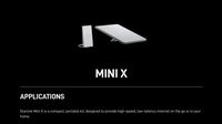 Sistema de Internet Satelital Starlink Mini X, Router Inalámbrico Portátil de Alta Velocidad para RV, Camping y Áreas Remotas