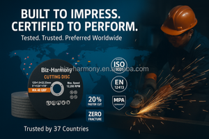 قرص قطع معدني من الراتنج لجلاخة الزاوية، 115 مم، 4 1/2 بوصة، 4.5 بوصة، 4 بوصة، لقطع الفولاذ المقاوم للصدأ - Product Image 4