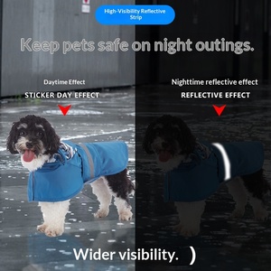 Impermeabile per Cani con Design a Paperella <span class=keywords><strong>Gialla</strong></span>, Impermeabile con Cappuccio per Cani Piccoli e Medi, Leggero e Traspirante - Product Image 2