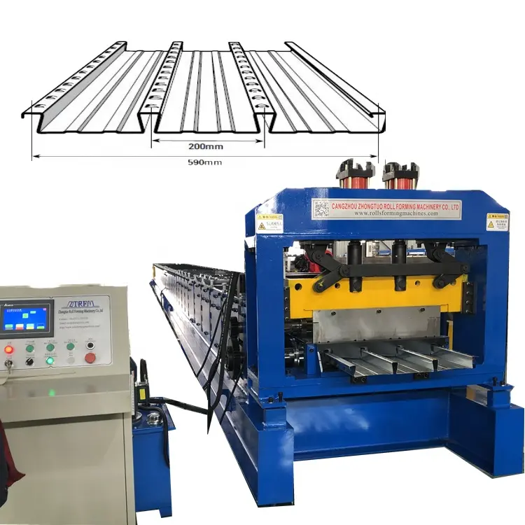 ZTRFM ISO CE Certificate DoveTail fluted deck panels Roof deck Bondeck roll forming machine