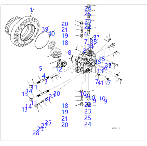 Motor de Traslación 706-8J-01030 para Excavadoras KOMATSU PC400-7, PC450-7, PC400LC-8, PC400-8, PC450-8, PC450LC-8, PC490LC-10, PC490-10 - Repuestos - Product Image 4