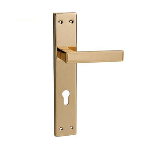 메인 도어 핸들 알루미늄 합금 레버 도어 핸들 잠금 철판에 - Product Image 3