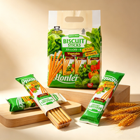 Bâtonnets de biscuits croustillants savoureux et sains au goût de légumes, vente en gros